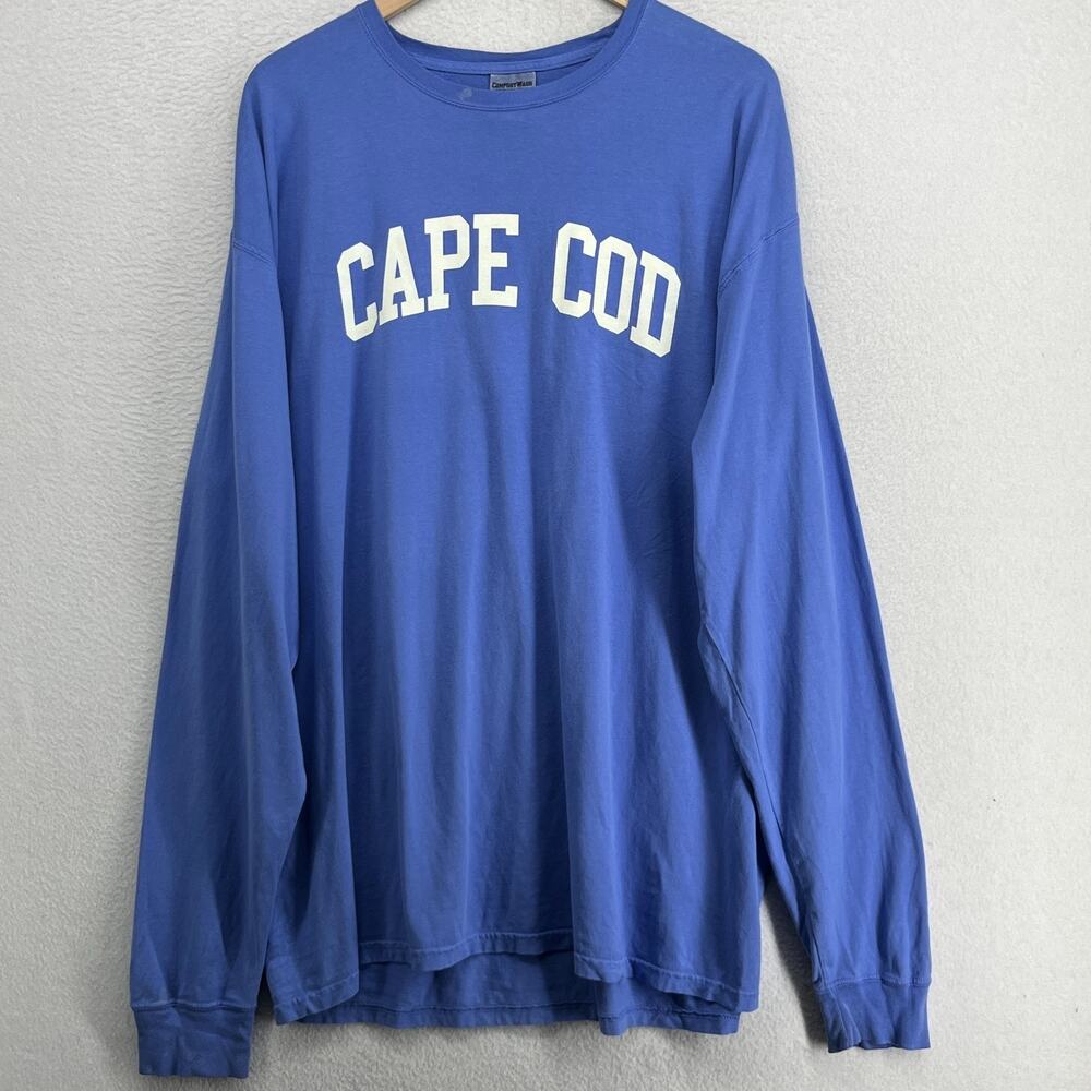 CAPE COD Shirt Mens 2XL Marthas Vineyard Chatham Nantucket Long Sleeve Blue